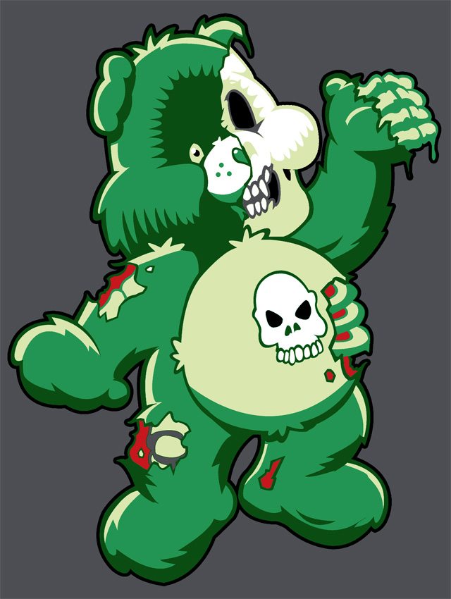 zombie valentines bear